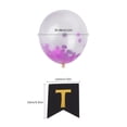 thumbnail image 4 of Globos y pancartas de confeti para niños y adultos Celebración de cumpleaños con brillo dorado, 4 of 8