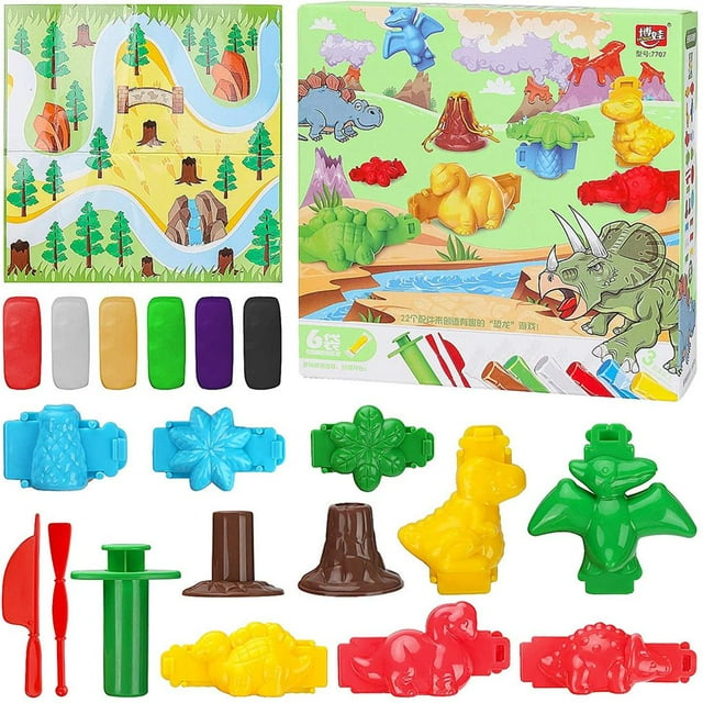 pitrice Baking Polymer Clay Set for Kids DIY Polymer Clay Includes 6 Modelling Clay and Sculpture Clay Tool Kit Children Birthday Gifts
