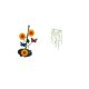 thumbnail image 5 of Soporte de papel higiénico,Porta toallas de papel con forma de girasol para encimera,Portarrollos de cocina de pie para toallas de papel,Adhesivo de pared,Pegatinas de pared de vides colgantes, 5 of 8