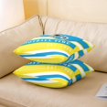 thumbnail image 3 of American Football Pillow Cover 16x16 Inch,Boys Football Rugby Throw Pillow Cover,Men Sports Cushion Case,Competitive Teamwork Ball Game Pillow Inserts Not Included,Yellow Blue, 3 of 6