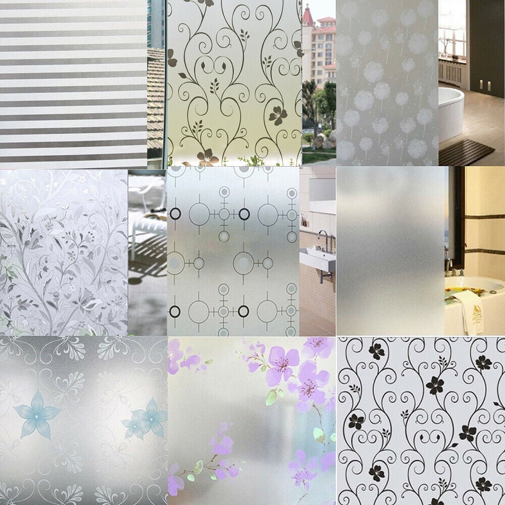 45*100cm Waterproof Frosted Privacy Bathroom Window Glass Film Stickers PVC  Self-adhesive Film Home Decor