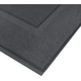 thumbnail image 3 of Bliss Casa Cotton Banded Bath Mat (2 Pack) 20 x 32 Inch Genuine Ring Spun Cotton Highly Absorbent Bath Mat Set Washable Bathroom Floor Towel (Grey), 3 of 7