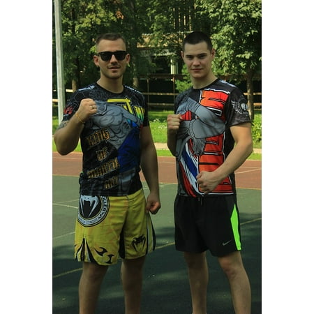 - Canvas Print Wrestling Karate Training Jump Mma Sports Tag Stretched Canvas 10 x 14