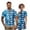 Blue Camo Shark, variant on Binienty Brown Cow Print Golf Apparel for Couple Breathable 1/4 Zipper Summer Golf Outfit Set Men's Shirt Women's Short Sleeve Skirt for Workout Pickleball Running Outing Wear