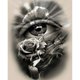 thumbnail image 1 of Cuadros Decorativos 5D bricolaje completo taladro diamante pintura ojo punto de cruz Kit Home Decor (V388) Tmvgtek embutido en tela, 1 of 8