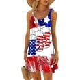 thumbnail image 2 of Hwmodou Women Dresses Summer Beach Daily Dress Sleeveless Vacation Simple Printed Casual Seaside Vacation Mini Dress Comfort Ladies Sundress, 2 of 5