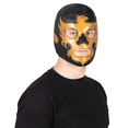 thumbnail image 1 of Mascara Luchador leyenda dorada Fan outfit Futbol Estadio Disfraz Aficion Mundial, 1 of 7
