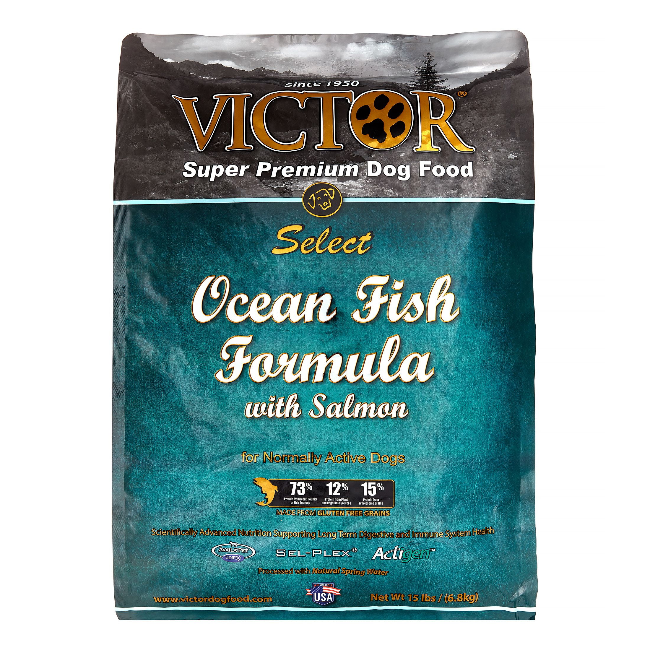 Victor Select Ocean Fish Formula Dry Dog Food 40Lb Bag 