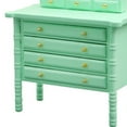 thumbnail image 2 of Biplut 1:12 Miniature Dresser Mirror Drawer Design Stable Support Non-Fading Free Standing Dressing Table Model for Entertainment, 2 of 13