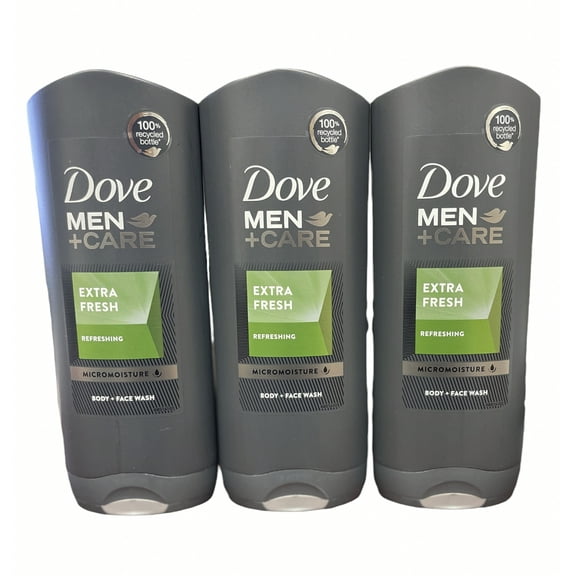Dove Men Care Body & Face Wash, Extra Fresh 400ML  (3 Pack )