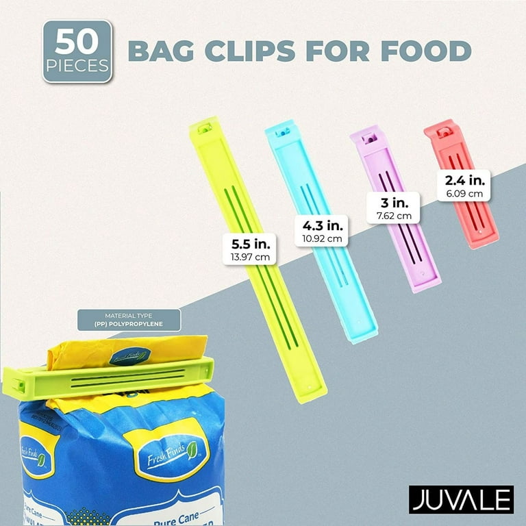 Pack of 4 Food Bag Clips Food Resealing Clip 
