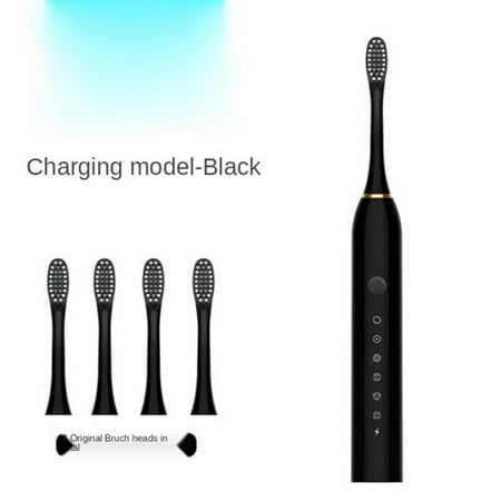 Smart Brushing, Happy Teeth! HIMIWAY Electric Toothbrush Versatility Electric Toothbrush Waterproof Portable TakeOut with 4 Replacement Brush Heads