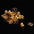 thumbnail image 4 of 160 piezas de pendientes de metal dorado con rollos antideslizantes para accesorios de joyería DIY, 4 of 5