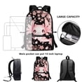 thumbnail image 6 of Yuyamidu Cute Axolotl Backpacks for Girls 8-10 Children Backpack Pink Cherry Blossom School Bag Kids Primary School Bookbag Preschool Book Bags with Adjustable Straps, 6 of 6