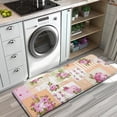 thumbnail image 3 of Pioneer Flower Floral Print Pattern Kitchen Rug Mat,Kitchen Runner Rugs Non Skid Washable,Decorative Kitchen Floor Mats for Kitchen,Sink,Laundry,17"x47.2", 3 of 7