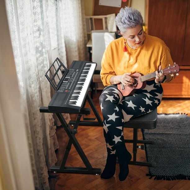 Liquid Stands Piano Keyboard Stand-Black Z Style Adjustable