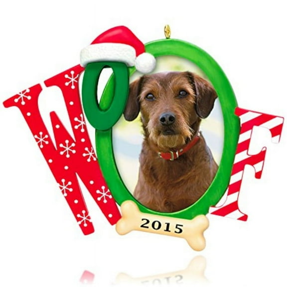 hallmark keepsake ornament: doggone good christmas photo frame-holder