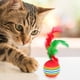 thumbnail image 3 of Wdftyju 12 Uds. De bolas de juguete de arcoíris de colores para gatos, teaser con gatito de plumas, amor para jugar Wdftyju 3zg1kr3gx0ql8jk1D02, 3 of 8