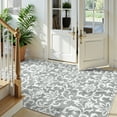 thumbnail image 4 of Lahome Decor 5'x7' Washable Rug for Bedroom, Vintage Area Rug for Living Room, Indoor Soft Distressed Floral Throw Rugs Non-Slip Backing for Entryway Farmhouse Dining Room Kids Playroom,Light Grey, 4 of 8