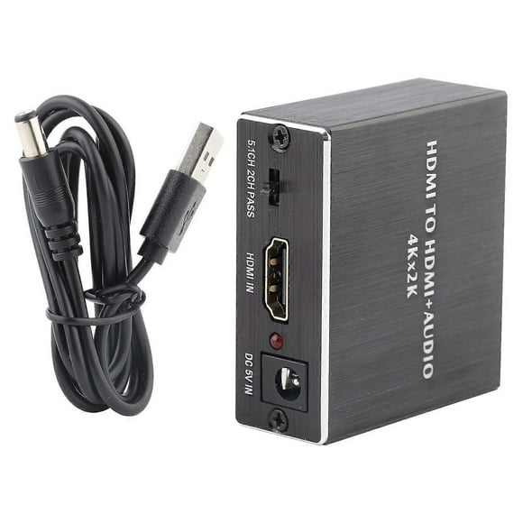 4K*2K HDMI Audio Splitter Extractor Converter HDMI to HDMI+SPDIF+3.5mm Audio Output