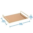 thumbnail image 4 of Home Details Rectangular Classic Design Mirror Vanity Tray in Gold, 4 of 5