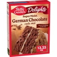 thumbnail image 3 of (12 pack) Betty Crocker Delights Super Moist German Chocolate Cake Mix, 13.25oz, Shelf Stable, Cardboard Box, 3 of 28