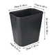 thumbnail image 3 of Cubo de basura que ahorra espacio Se adapta bajo el escritorio y pequeños espacios estrechos en la cocina comercial Casa y dormitorio Fácil de limpiar Negro, 3 of 4