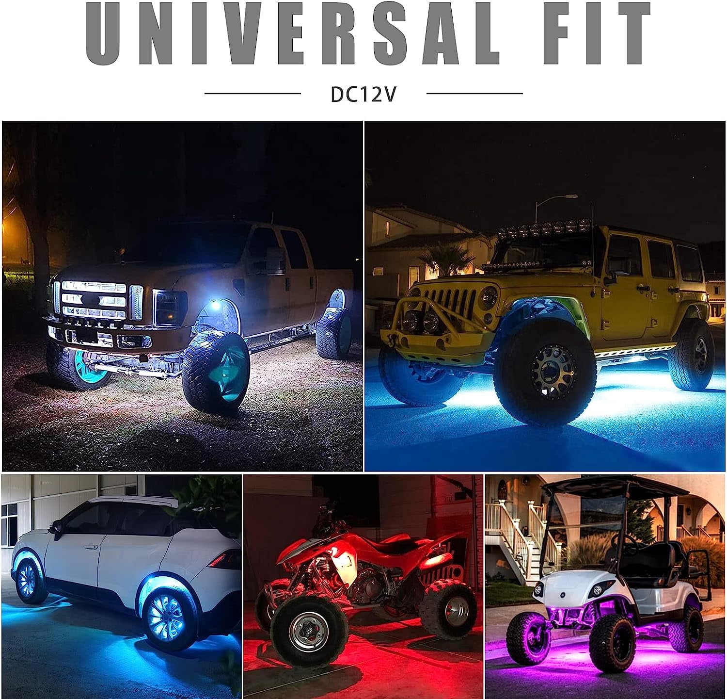 OhhGo 10 Pods RGB LED Rock Light, TSV RGB LED Neon Lights Kit with APP Control Music Mode, Waterproof Multi-Color LED Off-Road Lights for Car, ATV, UTV, SUV, Truck