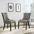 thumbnail image 4 of Modway Regent Dining Side Chair Fabric Set of 2 in Granite, 4 of 5