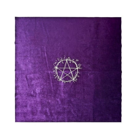 

Lacyie Altar Tarot Card Cloth 19.7 Inches Square Tablecloth Stars Constellations Tarot Tablecloth Velvet Astrology Divination Table Cloth Purple Tarot Card Cloth for Tarot Enthusiasts