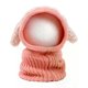 thumbnail image 1 of Winter Baby Hat Scarf Set, Plain Knitted Hat Scarf Cartoons, (Pink), 1 of 1
