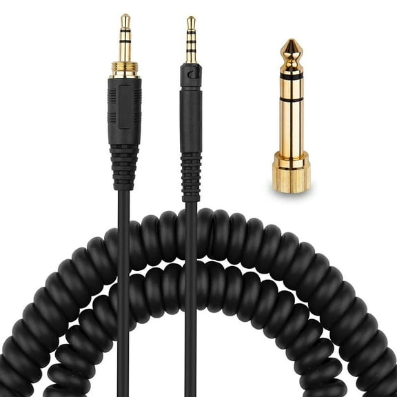 FOR 2.5 to3.5mm aux with 6.35mm Adapter Cord Replacement for HD598 Cs HD599 、569 、579 、558 、518 Headphone Audio Cable