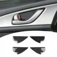 thumbnail image 1 of Carbon Fiber Interior Door Handle Bowl Panel Cover Trim for Mazda 2 3 6 Demio CX-3 CX-5 CX-7 CX-9 MX5, 1 of 5
