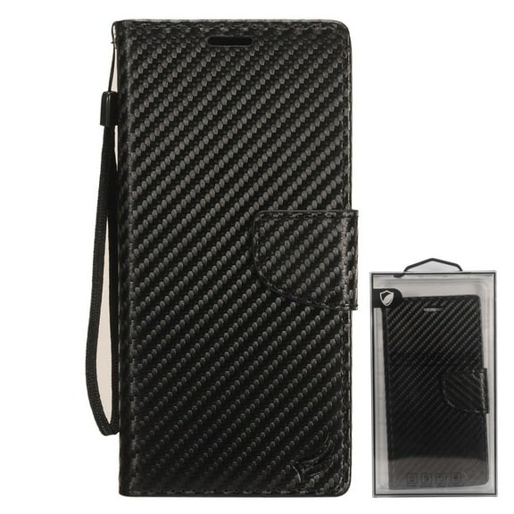 GSA Carbon Fiber Flip Wallet for Samsung Galaxy S20 (6.2") Black