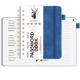thumbnail image 4 of WHEANG Password Book – Internet Address & Password Organizer With Laminated Alphabetical Tabs – Password Journal – Hardcover Medium Size 6.1x4.8”, 4 of 9