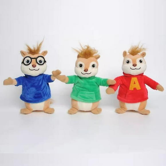 3pcs Alvin And The Chipmunks Plush Dolls Chipmunks Toys Kids Gift V A