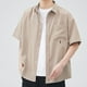 thumbnail image 5 of pstuiky camiseta de hombre, Camisa informal holgada de manga corta para hombre, de color liso, fina y de uso diario camisas casuales para hombre m, 5 of 5