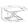 thumbnail image 5 of Amer Networks  Ultra Slim Height Adjustable Standing Desk, White Finish - EZUP SURFACE, 5 of 5