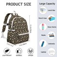 thumbnail image 6 of Happy Dog and Footprints Backpack for School,Cute School Bag,Schoolbag with Adjustable Shoulder Straps & Padded Back,13.4"x11"x4.7", 6 of 6