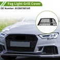 thumbnail image 2 of 1pc Cubierta de Rejilla de Luz Antiniebla Frontal Izquierda para Audi A3 S3 2017-2020 No.8V3807681AE ABS Negro Tonalidad Plateada, 2 of 7