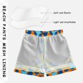 thumbnail image 5 of Orange Blue Leopard Pattern Swim Trunks Quick Dry Beach Pool Board Shorts Lightweight Stylish Print Sizes 2T to XL, 5 of 8