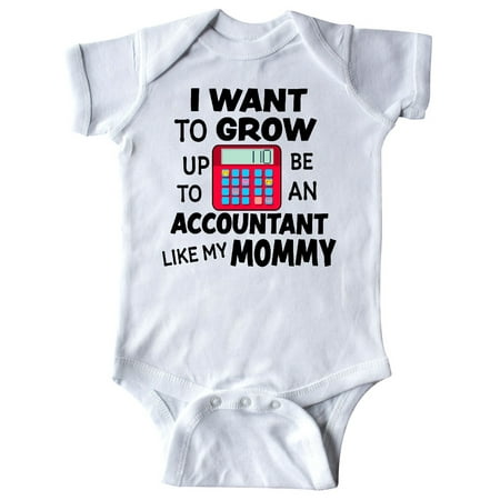 

Inktastic I Want to Grow Up to Be an Accountant Like My Mommy Gift Baby Boy or Baby Girl Bodysuit