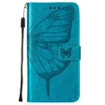 thumbnail image 2 of Case for Samsung Galaxy A21S Embossing Butterfly Premium Leather Magnetic Flip Cover, 2 of 5