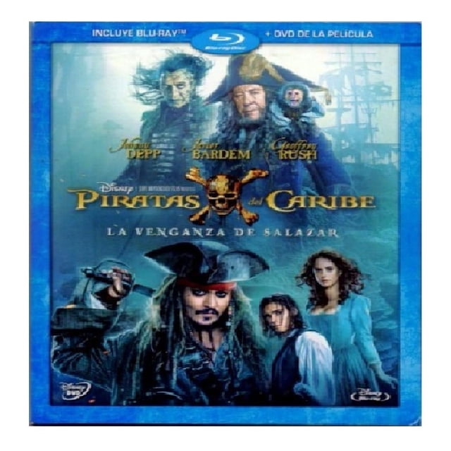 Piratas Del Caribe 5 La Venganza De Salazar Blu ray Dvd DISNEY PIXAR Piratas Del Caribe 5 La Venganza De Salazar Blu ray Dvd