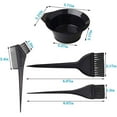 thumbnail image 2 of Tutuviw Hair Dye Coloring Kit Hair Tinting Bowl, Hair agitator, Dye Brush, Ear Cover, Hairpin, Hair Coloring Cape For Hair Coloring Hair Dye Tools (22 Pieces Black), 2 of 8