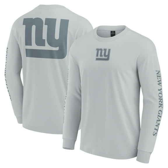 Unisex Fanatics Gray New York Giants Elements Strive Long Sleeve T-Shirt