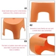 thumbnail image 2 of OULII 1Pack Lightweight Plastic Shower Foot Stool Non-slip for Family Use, 2 of 8