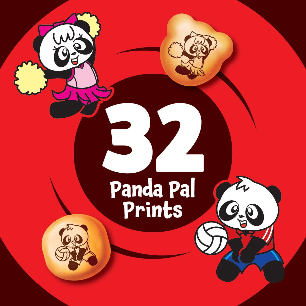Meiji Hello Panda Chocolate Crème Cookies, Bite-Sized Kids Snack, 7oz Resealable Pouch