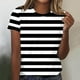 thumbnail image 2 of Tops de Algodón para Mujeres Impreso Cuello Redondo Mangas Cortas Casual, Camiseta para el Hogar Y el Uso Diario, 2 of 4