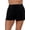 Lagoon, variant on Aqua Green, Women's Beach Short, Black, X-Large